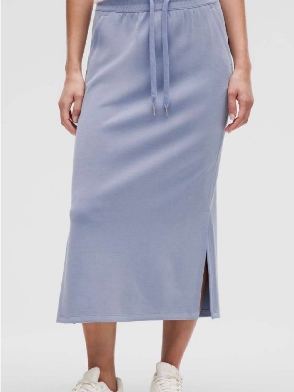 Lululemon Softstreme High-Rise Midi Skirt Bound To Bliss Willow Blue 8
